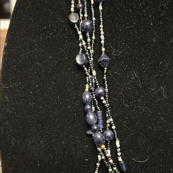 Elegant Multi-Strand Beaded Necklace - Picture 2 of 4